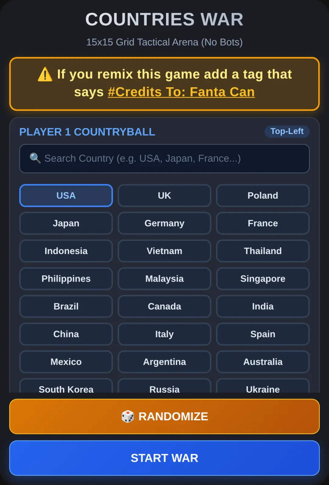 Countries War: 2D Game cover