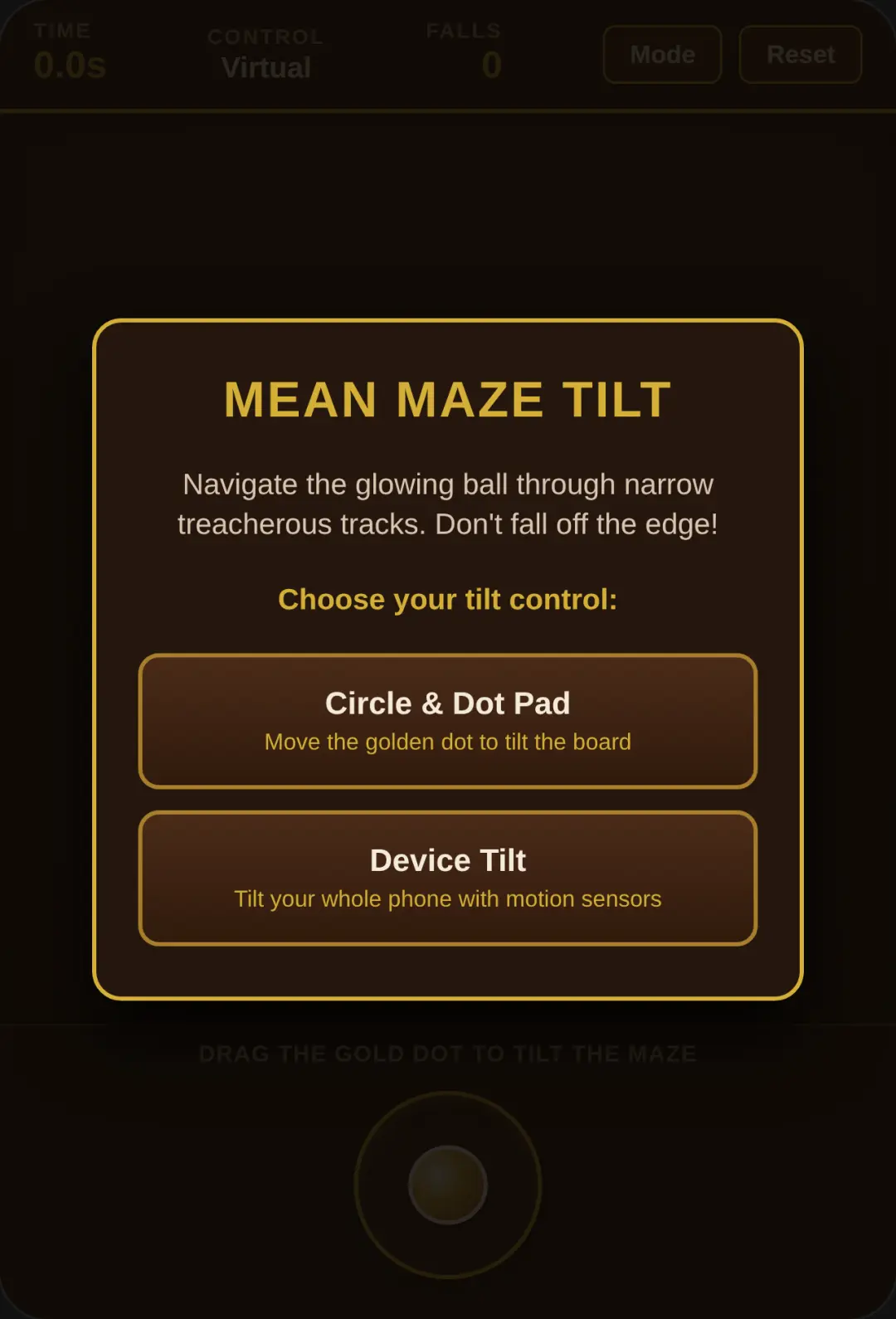 Mean Maze Tilt cover