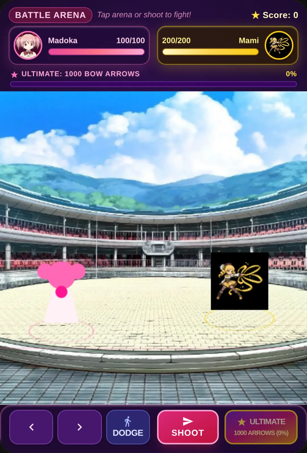 Madoka Magica: 1000 Arrows Battle cover