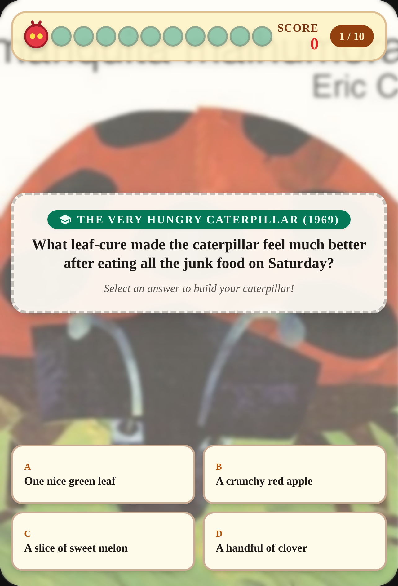 Eric Carle Early Works Quiz cover