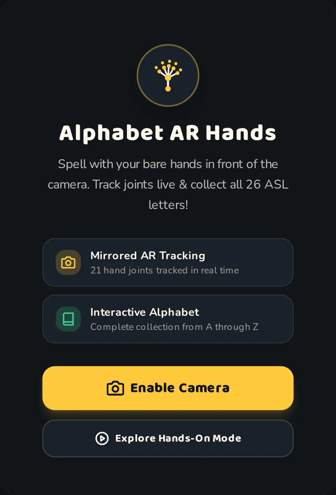 Alphabet AR Hands cover