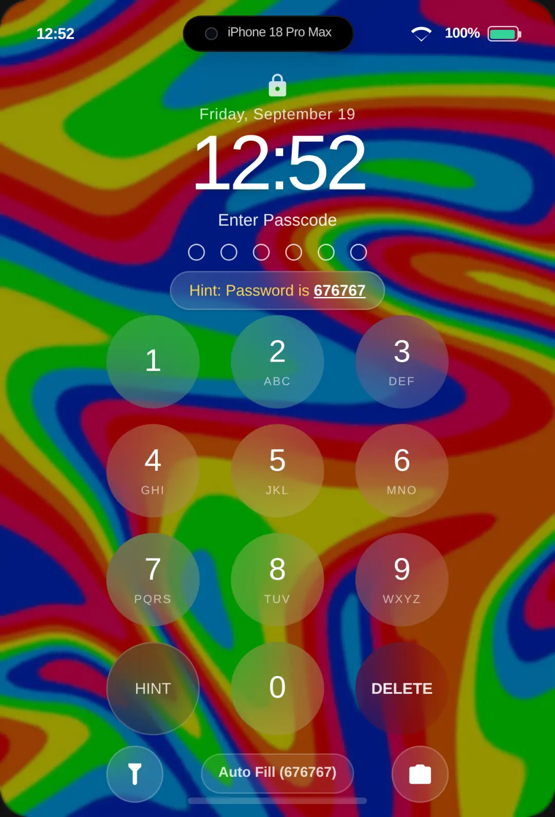 iPhone 18 Pro Max Simulator cover