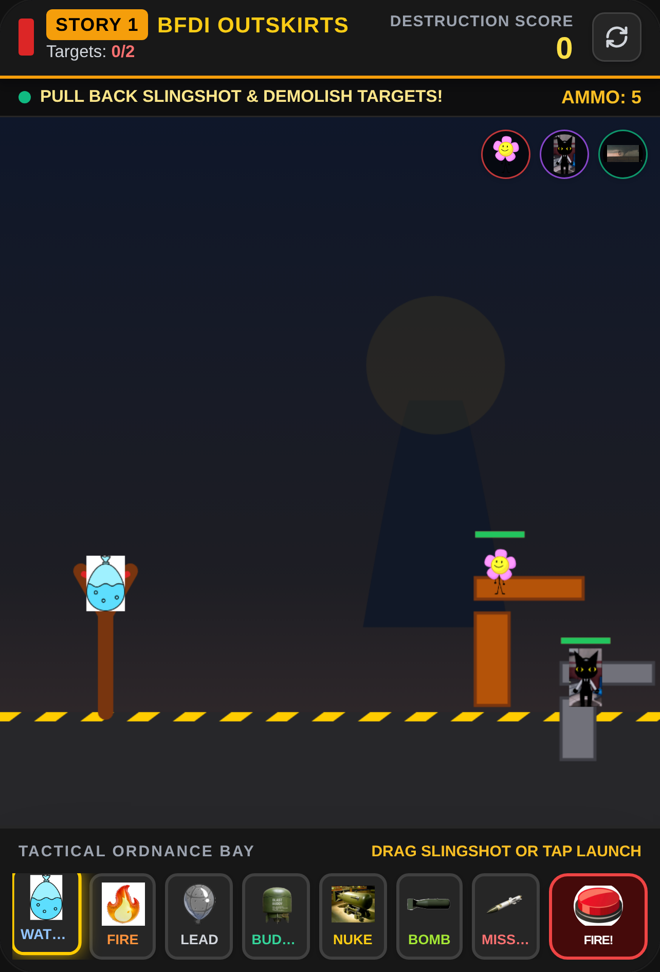 BFDI Nuclear Strike: Silo Demolition cover