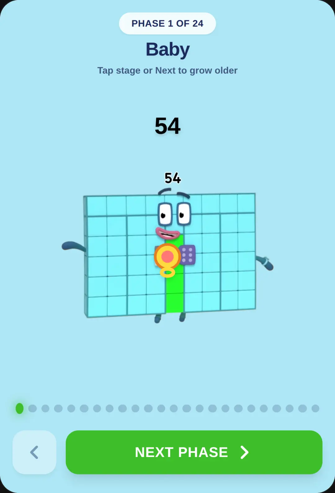 Numberblock 54: The 24 Phases cover