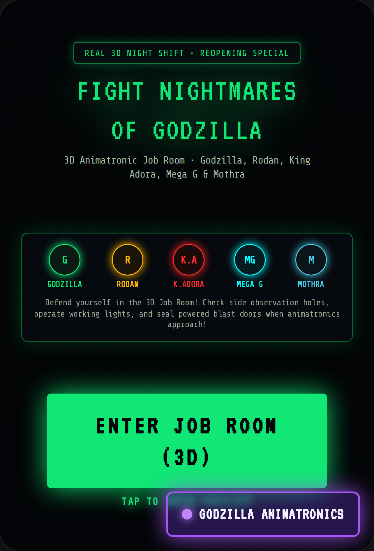 Fight Nightmares of Godzilla - 3D Experience cover