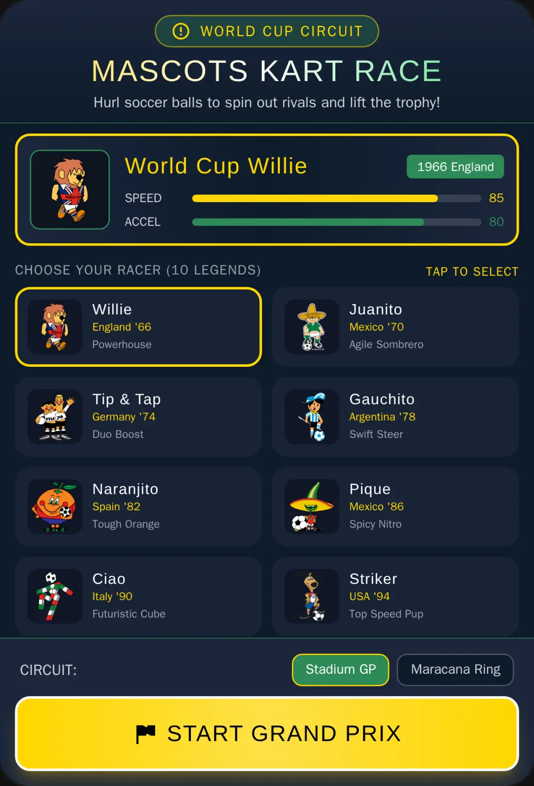 FIFA World Cup Mascots Kart Race cover