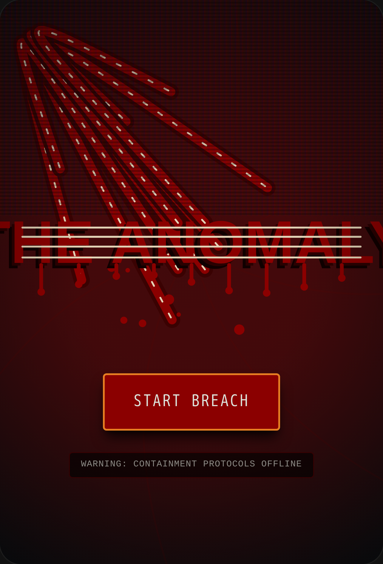 Anomaly Containment Breach Caution: Gore, violence, horror cover