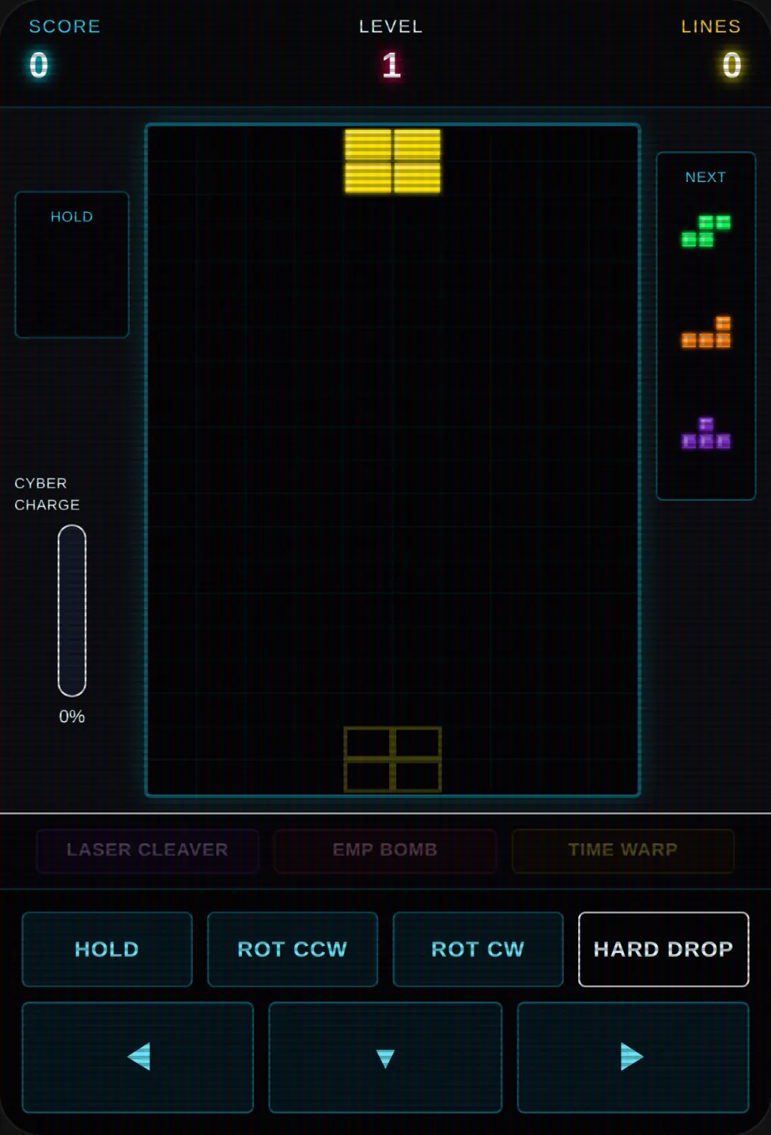 Neon Cyberpunk Tetris cover