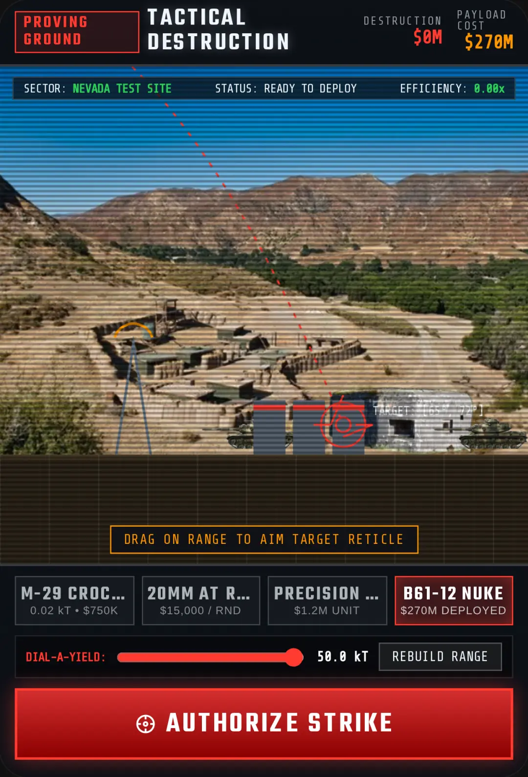 B61-12 NUCLEAR TEST RANGE: DESTRUCTION SANDBOX cover