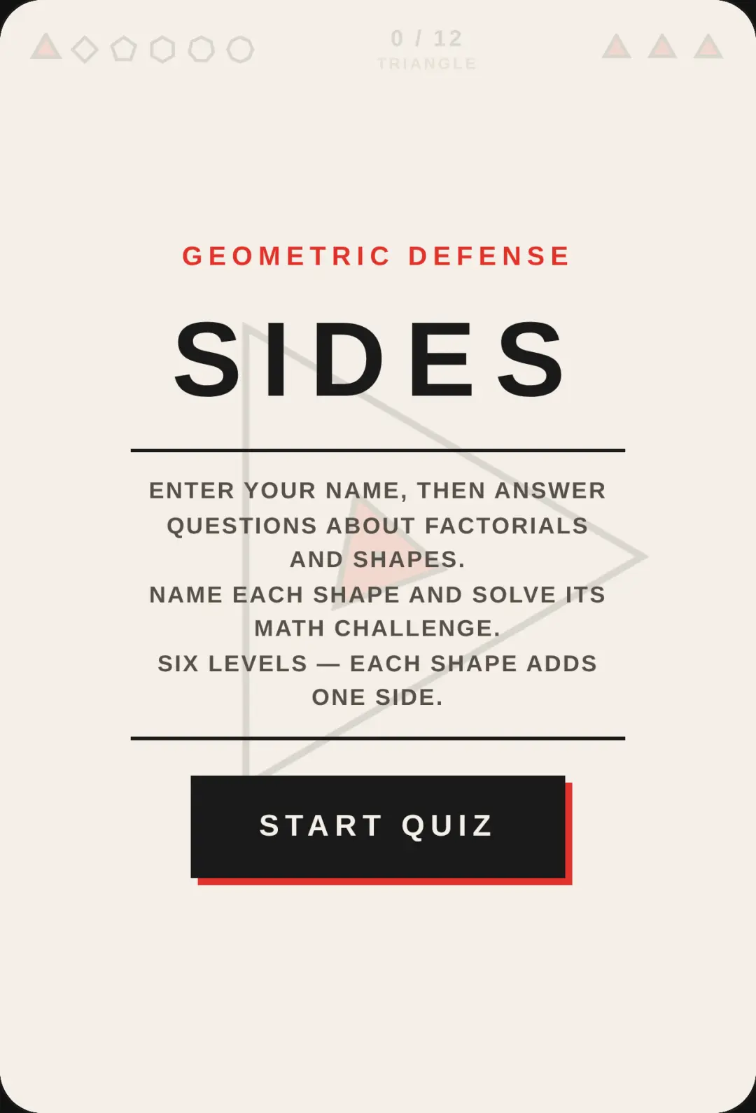 SIDES - Geometric Arcade cover