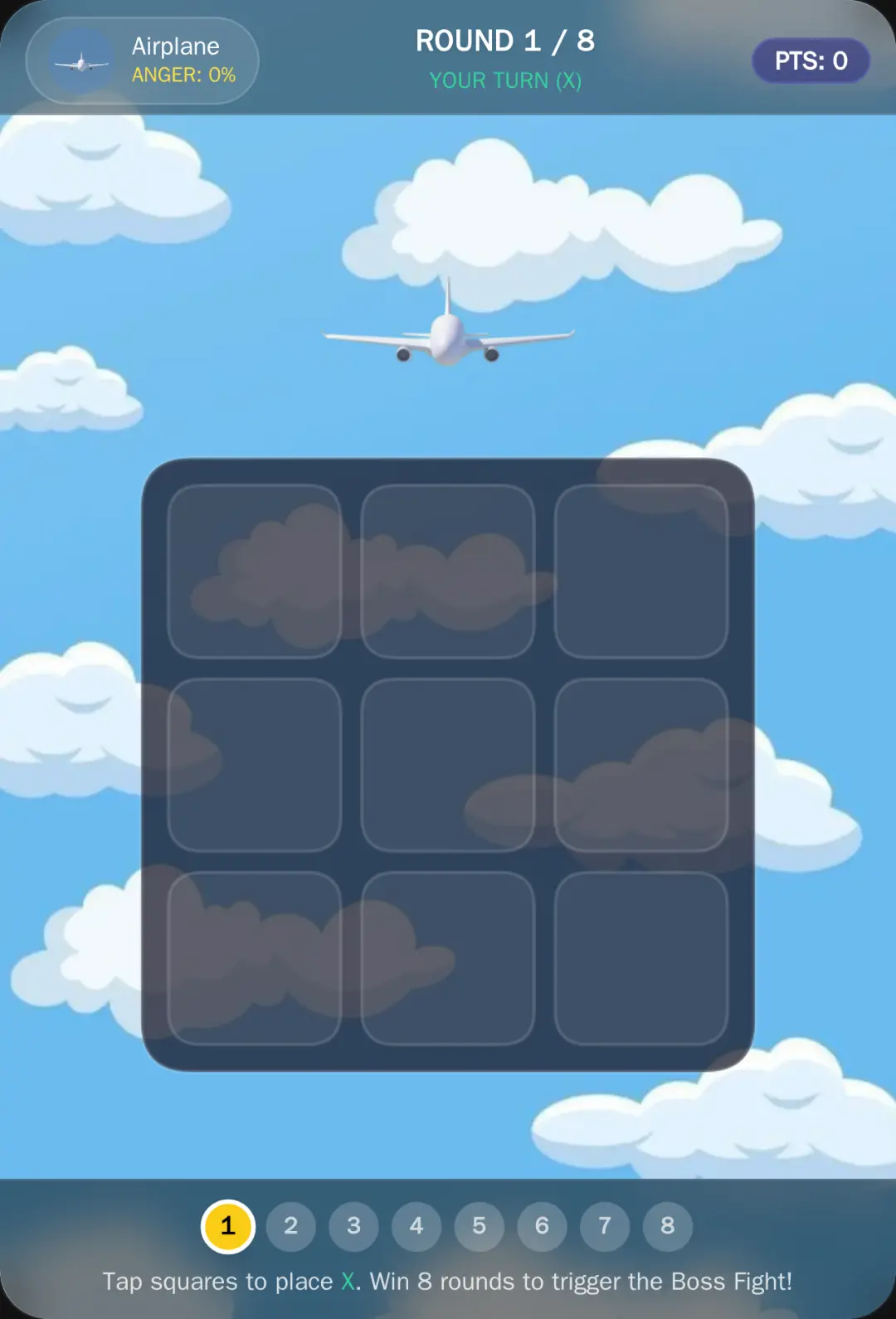 Angry Airplane Tic-Tac-Toe cover