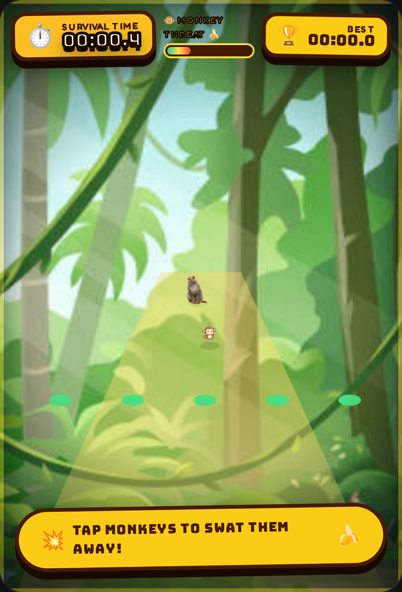 Cartoon Monkey Swat! Jungle Keep-Away cover