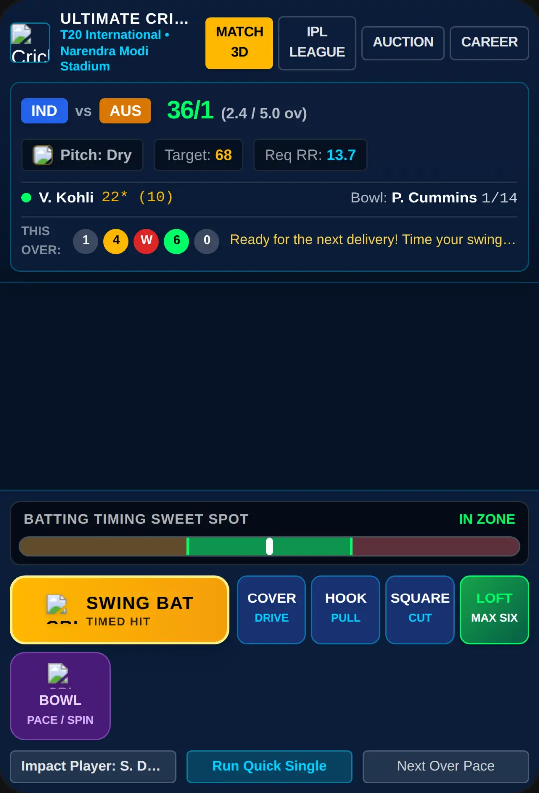 Ipl auction,cricket matches and etc.grab your phone and play cover