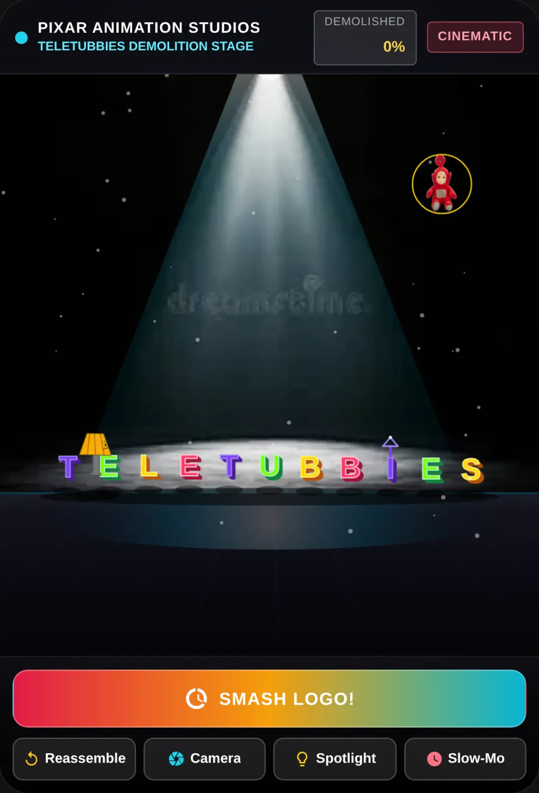 Teletubbies Pixar Studio Destruction cover