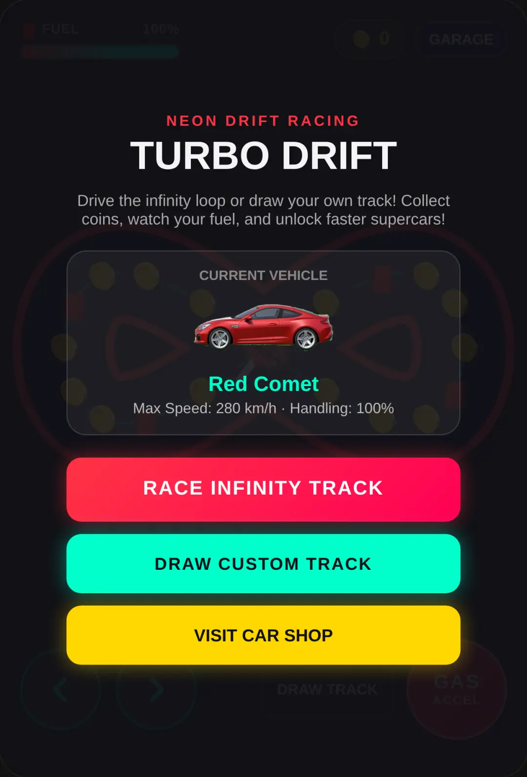 Turbo Drift: Infinity car race cover