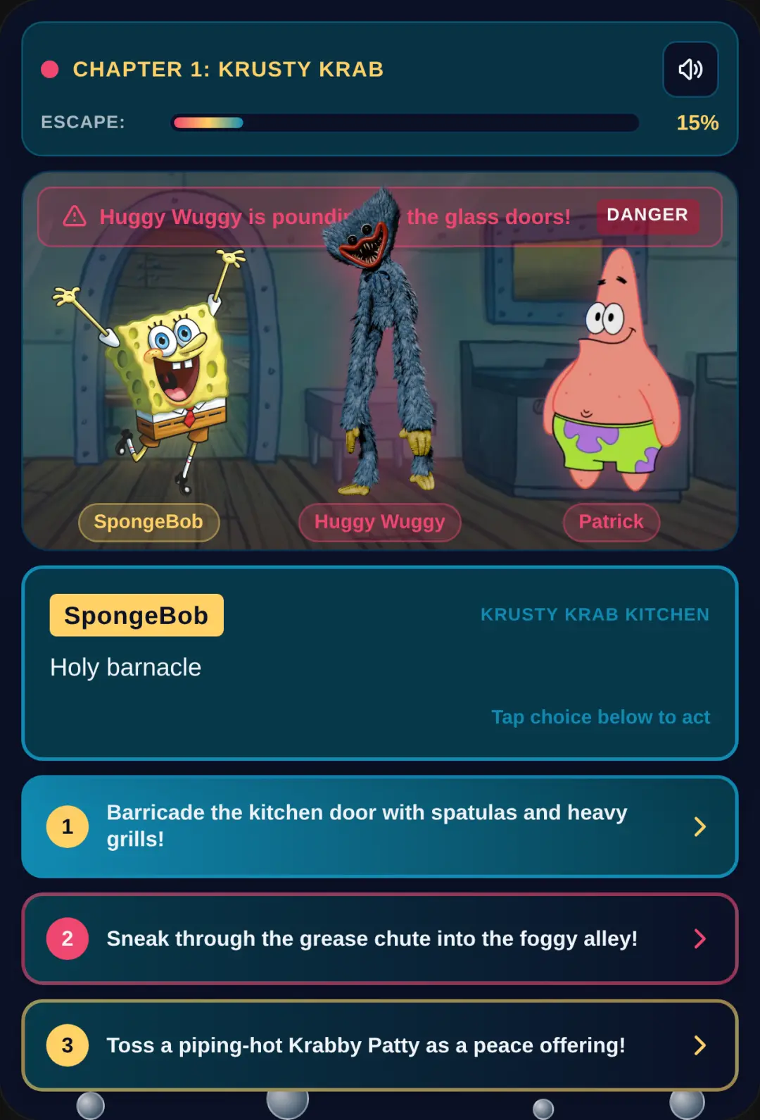 Bikini Bottom: Huggy Wuggy Escape cover