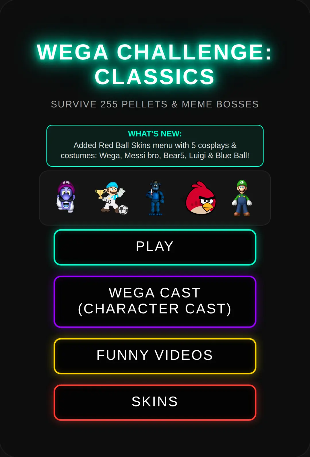 wega challenge: Classics v2 cover