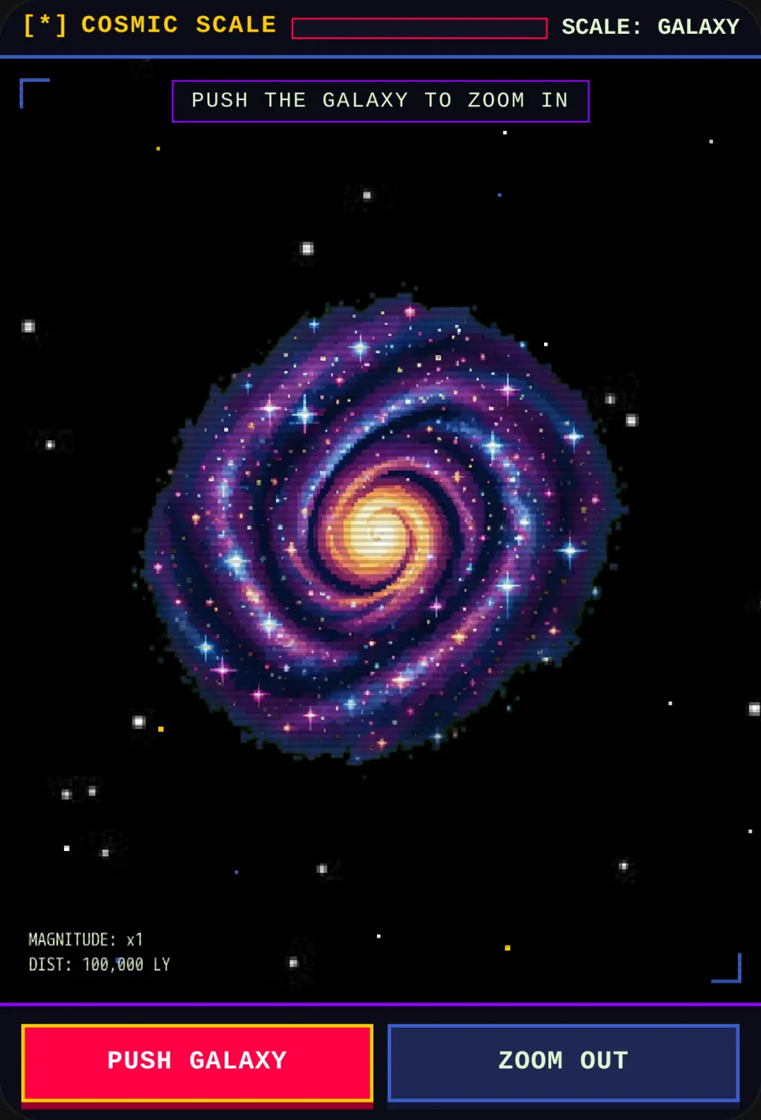 Cosmic Zoom: Galaxy to Micro-Earth cover