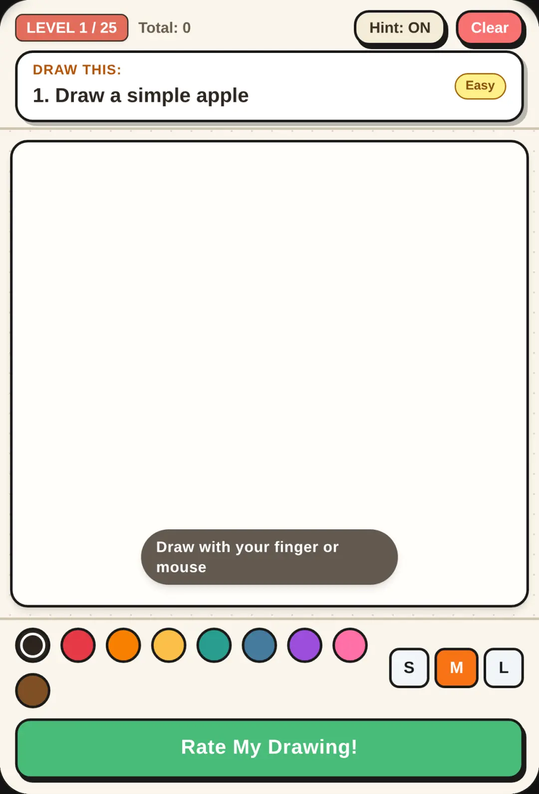 Draw and let it rate your drawing!🍎 art cover