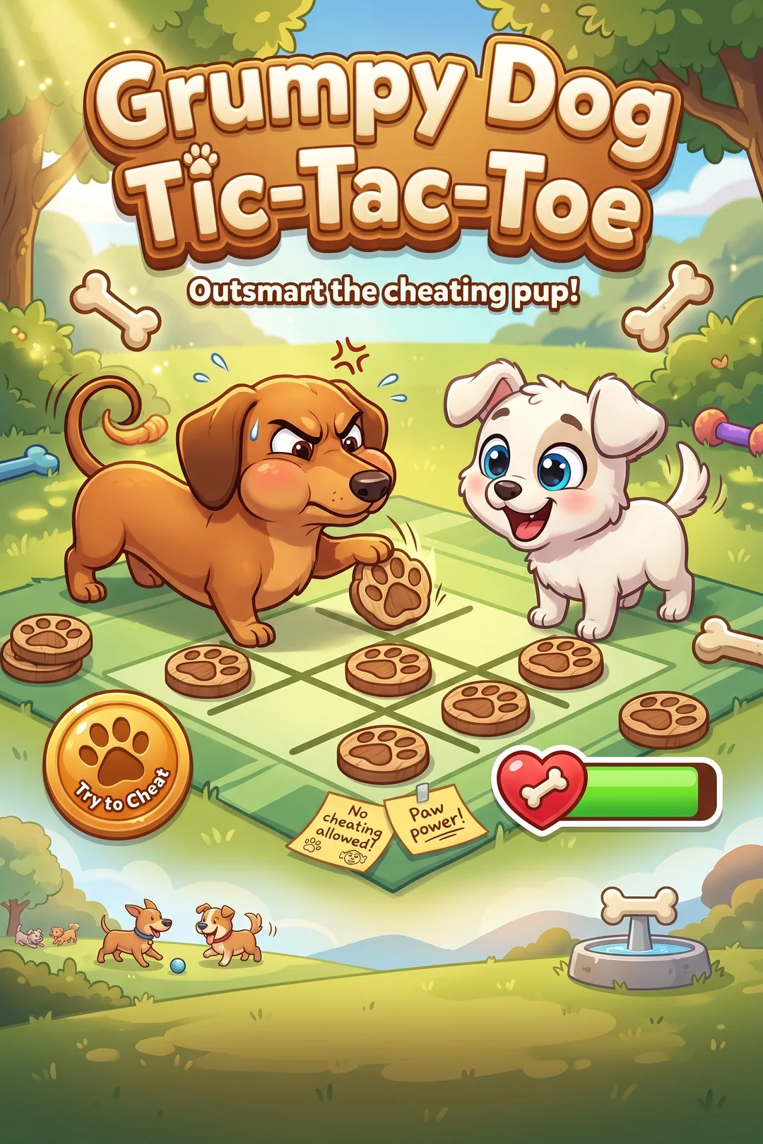 Grumpy Dog Tic-Tac-Toe