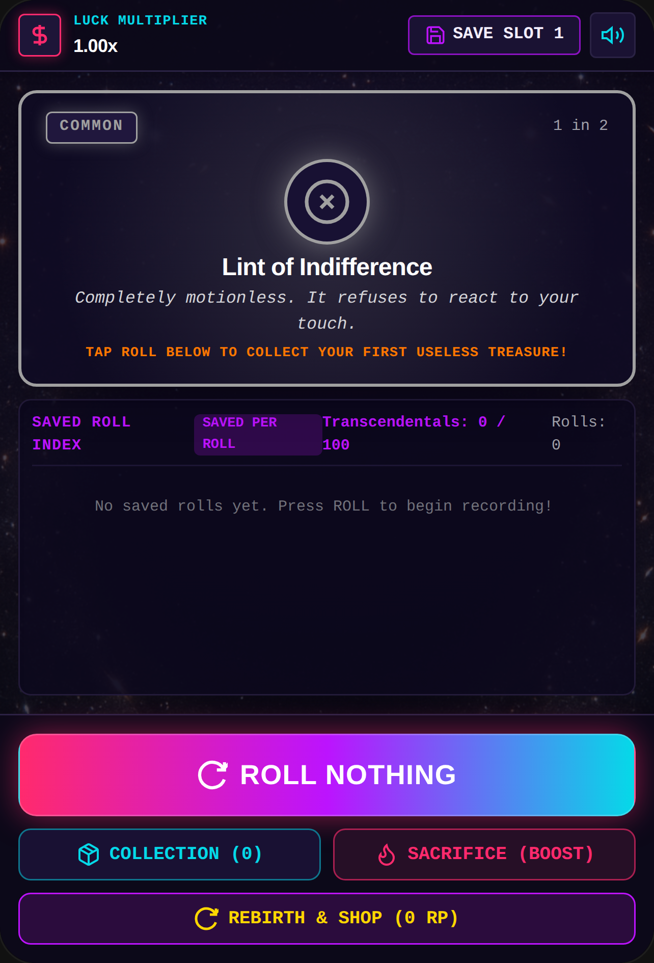 Void Rolls: The Nothing Collector cover
