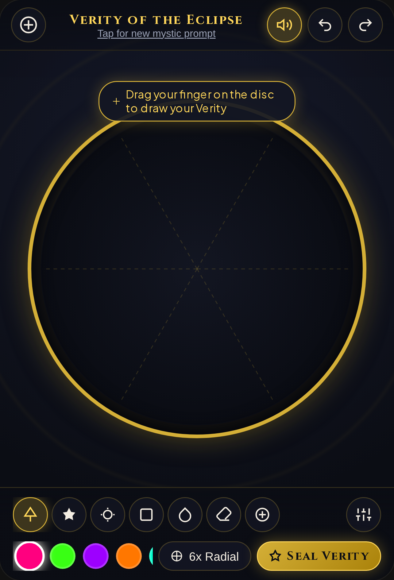 Verity — Sacred Circular Canvas cover