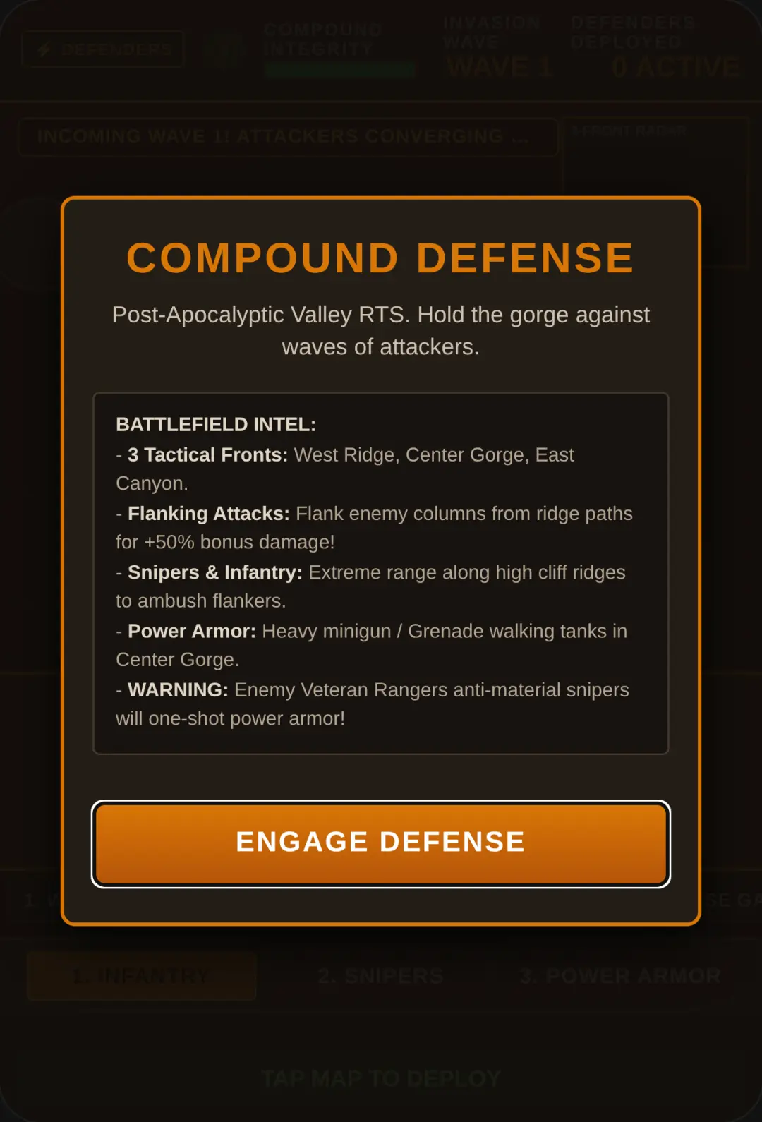 Wasteland Valley RTS: Compound Defense cover