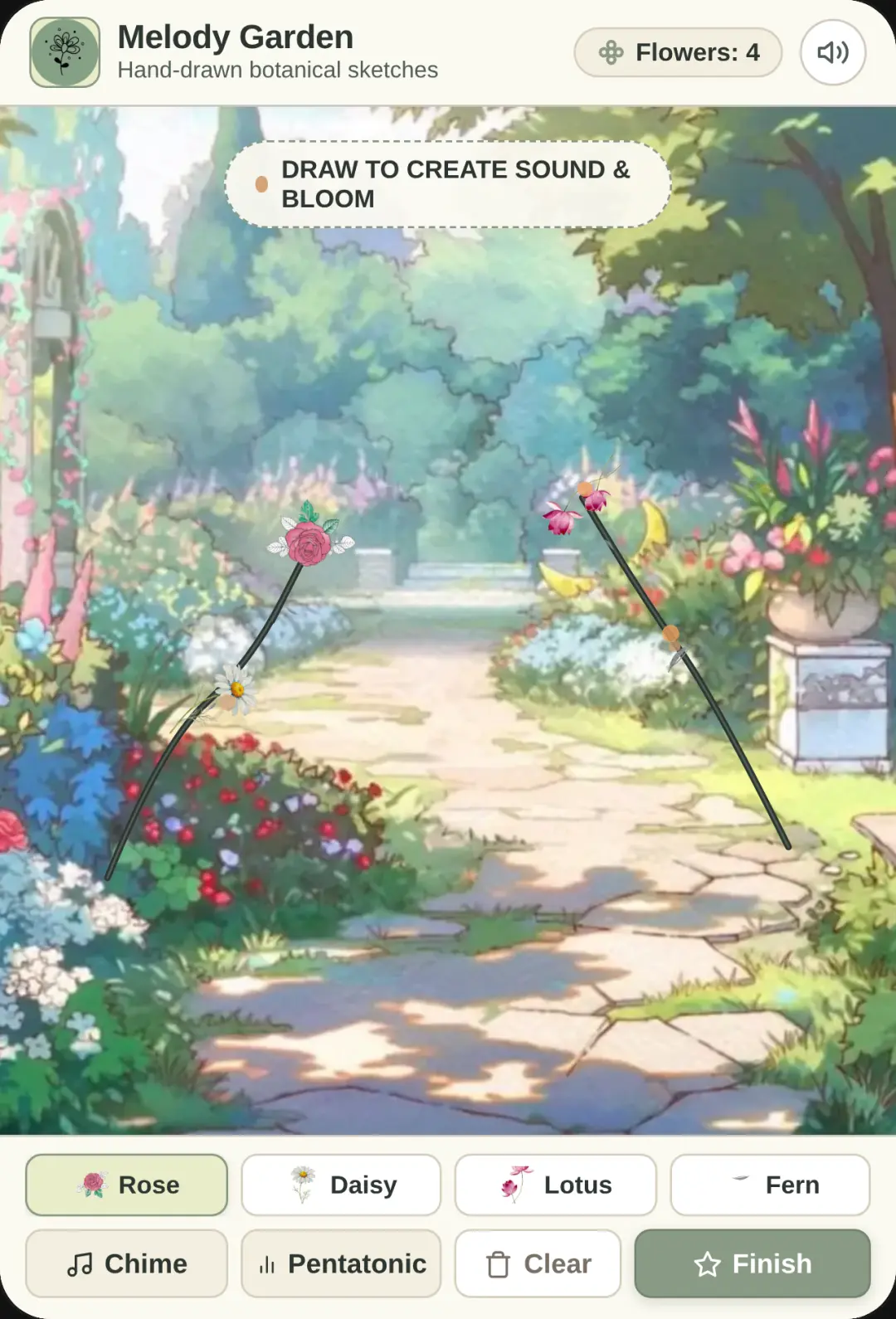 Melody Garden - Hand-drawn Sketches cover