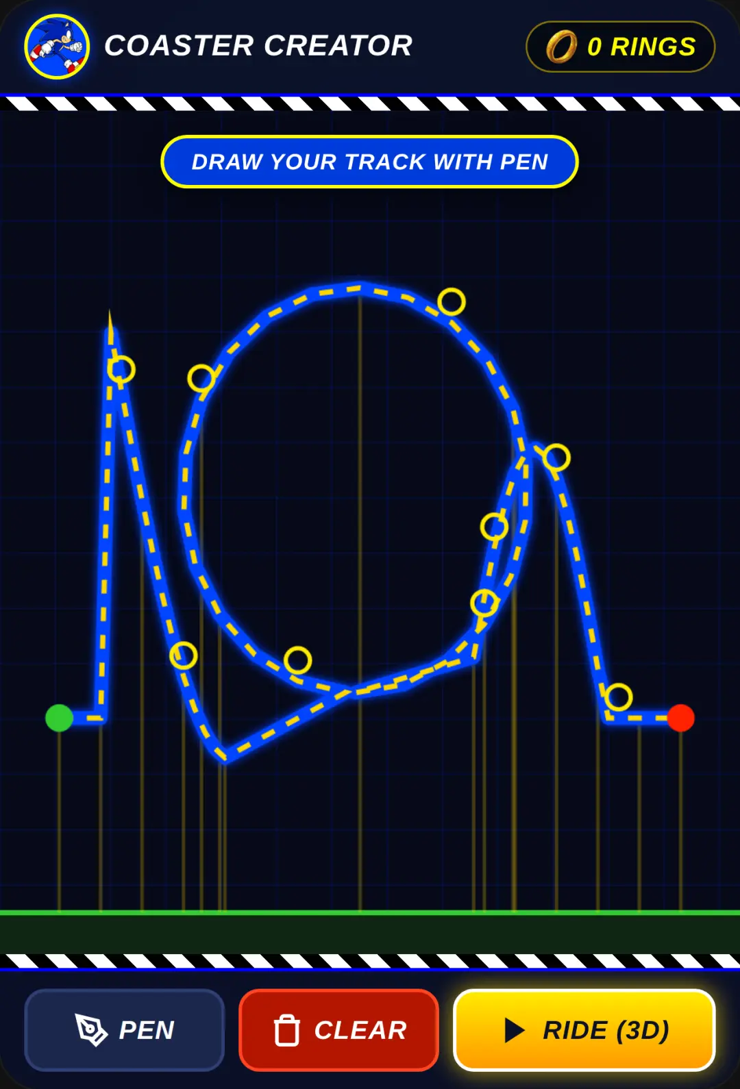 Sonic's 3D Coaster Creator
