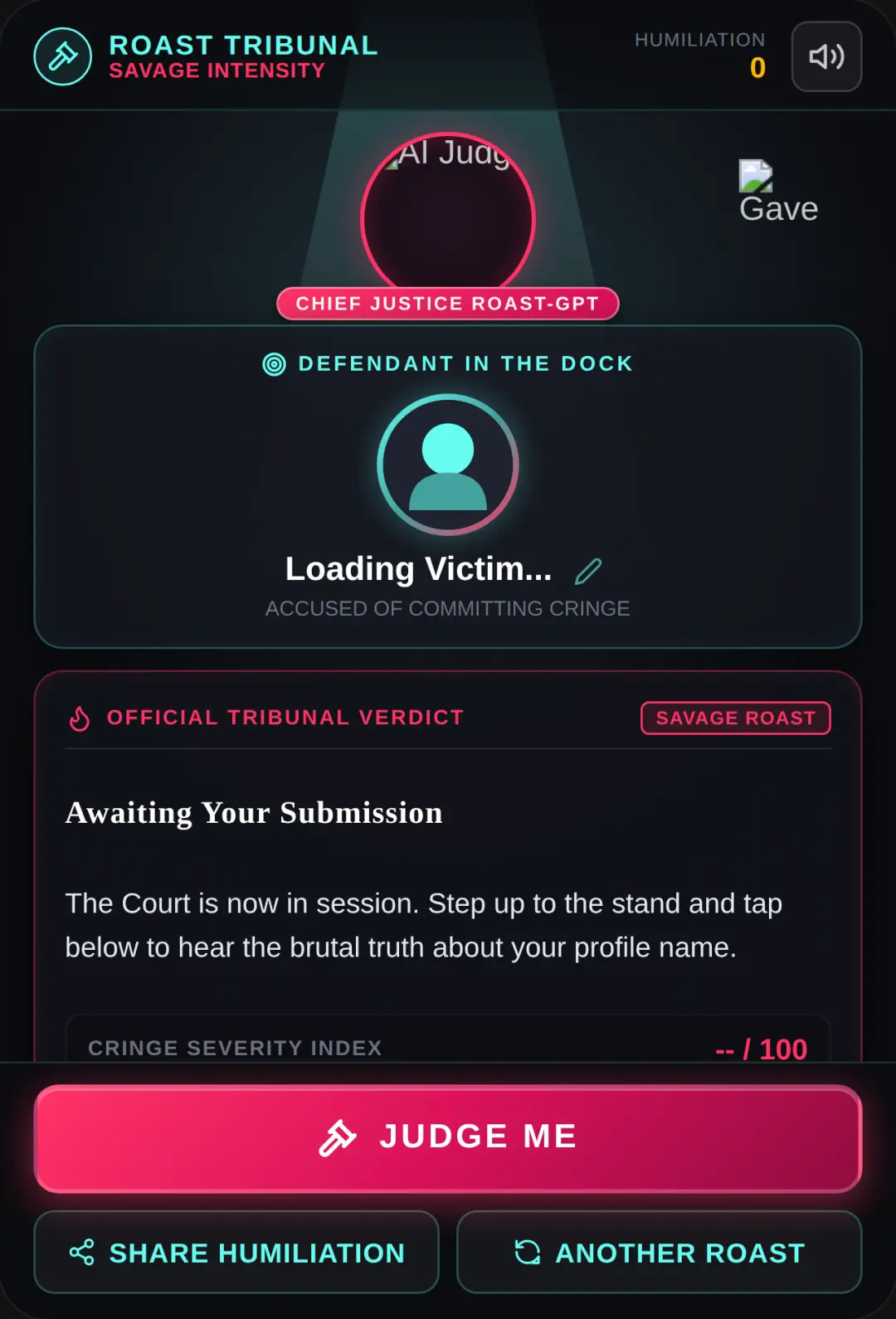 AI Profile Roast Tribunal cover