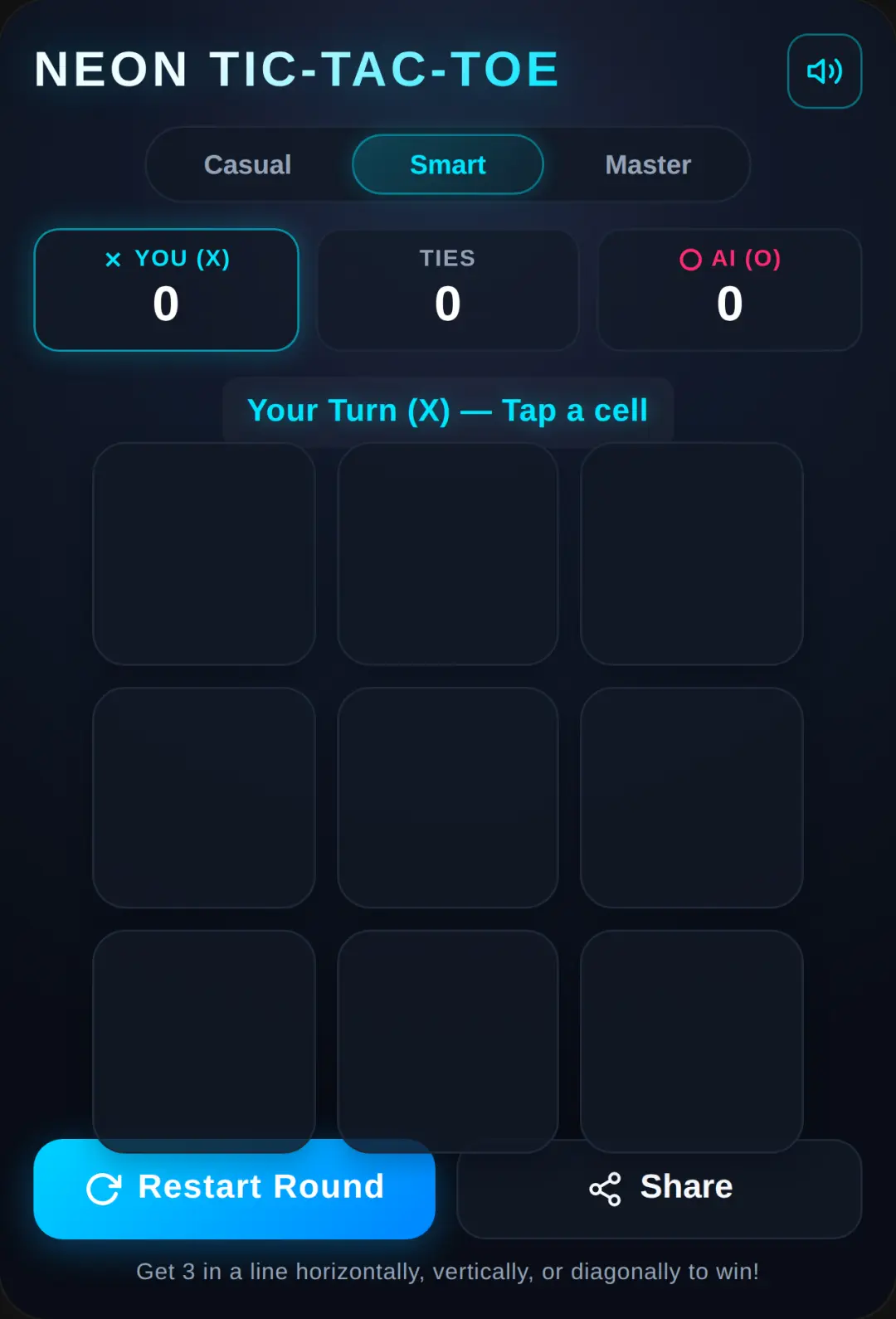 Neon Tic-Tac-Toe cover