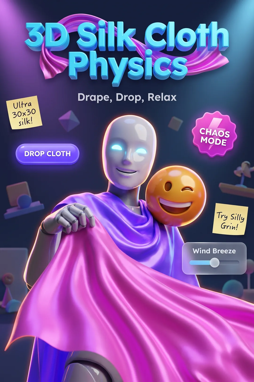 3D Silk Cloth Physics
