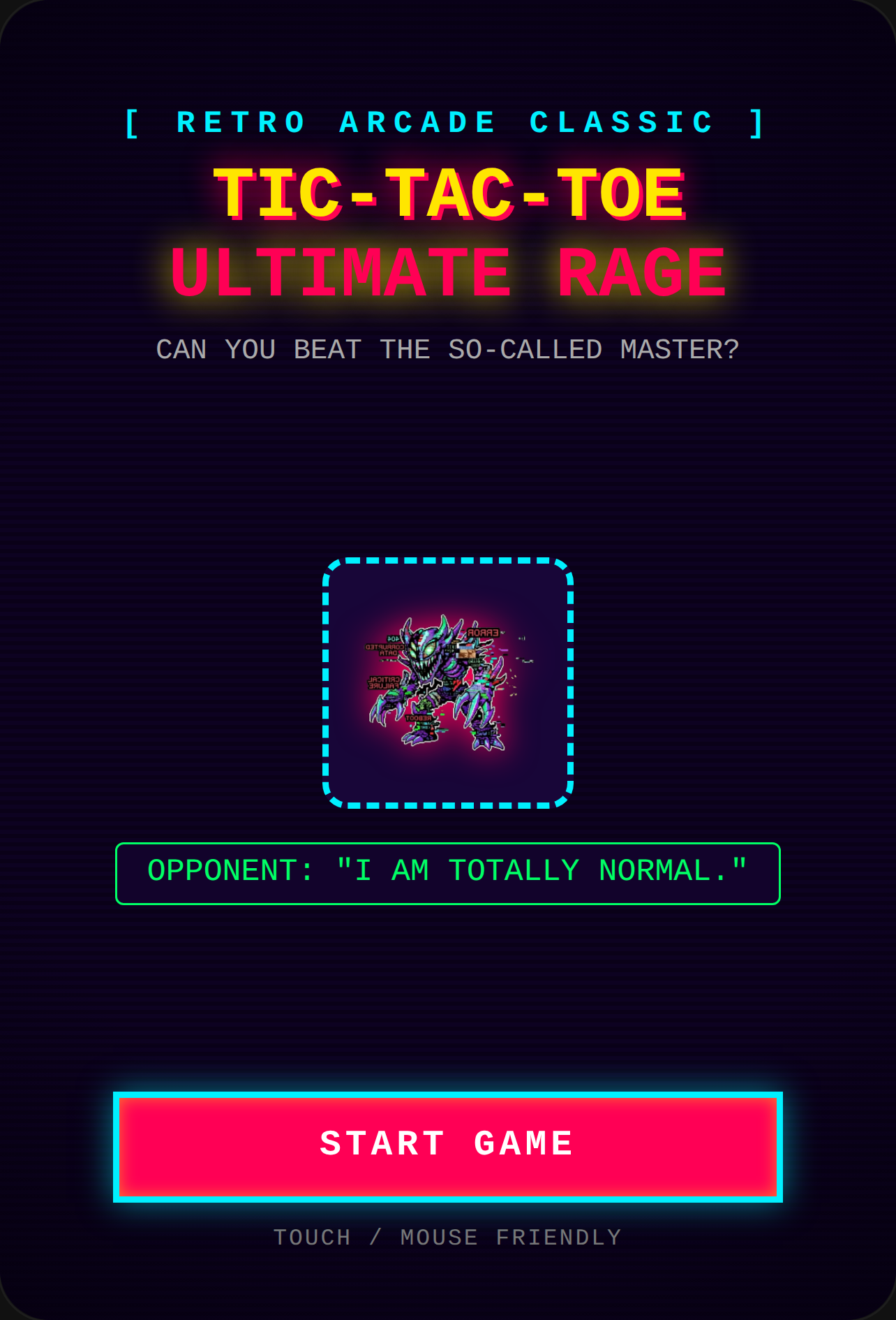 Tic-Tac-Toe: Ultimate Rage cover