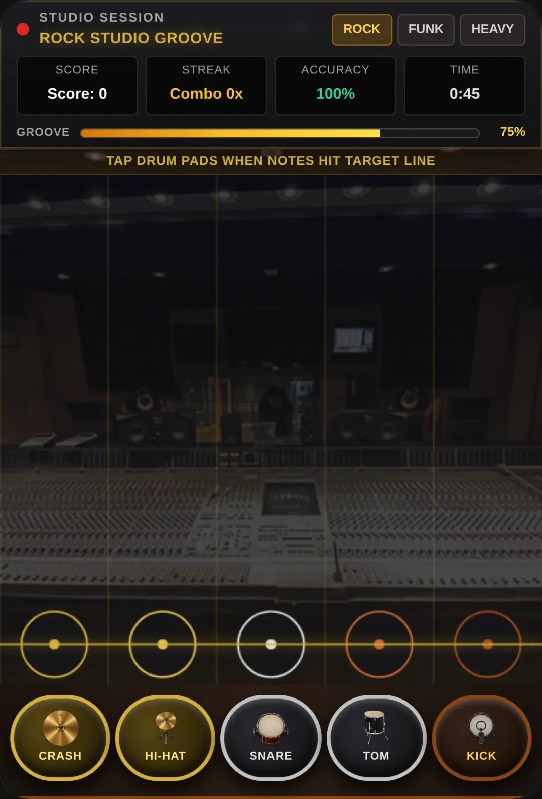 Studio Drum Hero - Realistic Rhythm Game cover