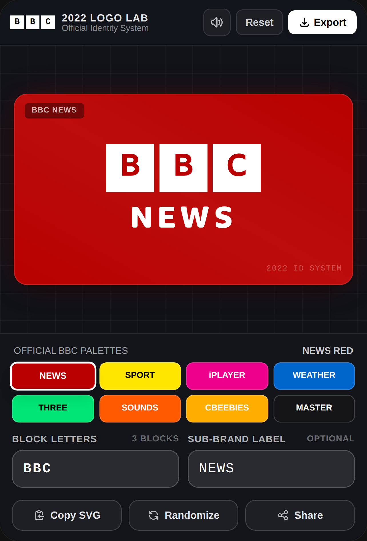 BBC 2022 Logo Generator cover