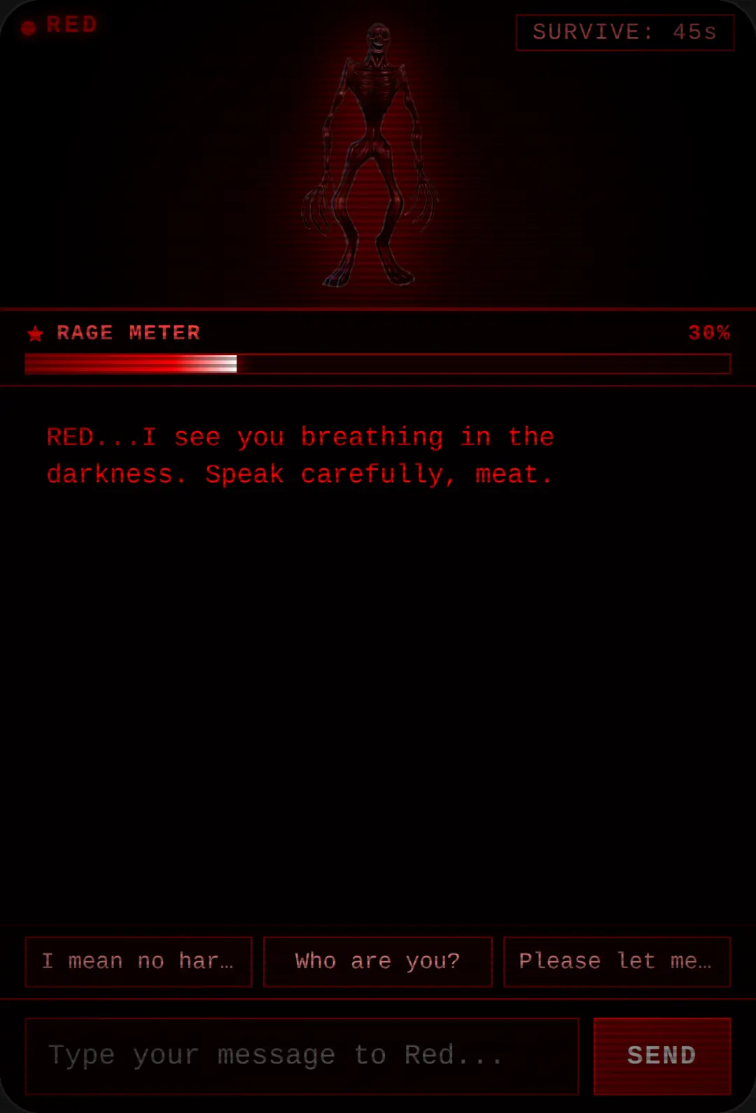 Survive Red - AI Horror Chat cover