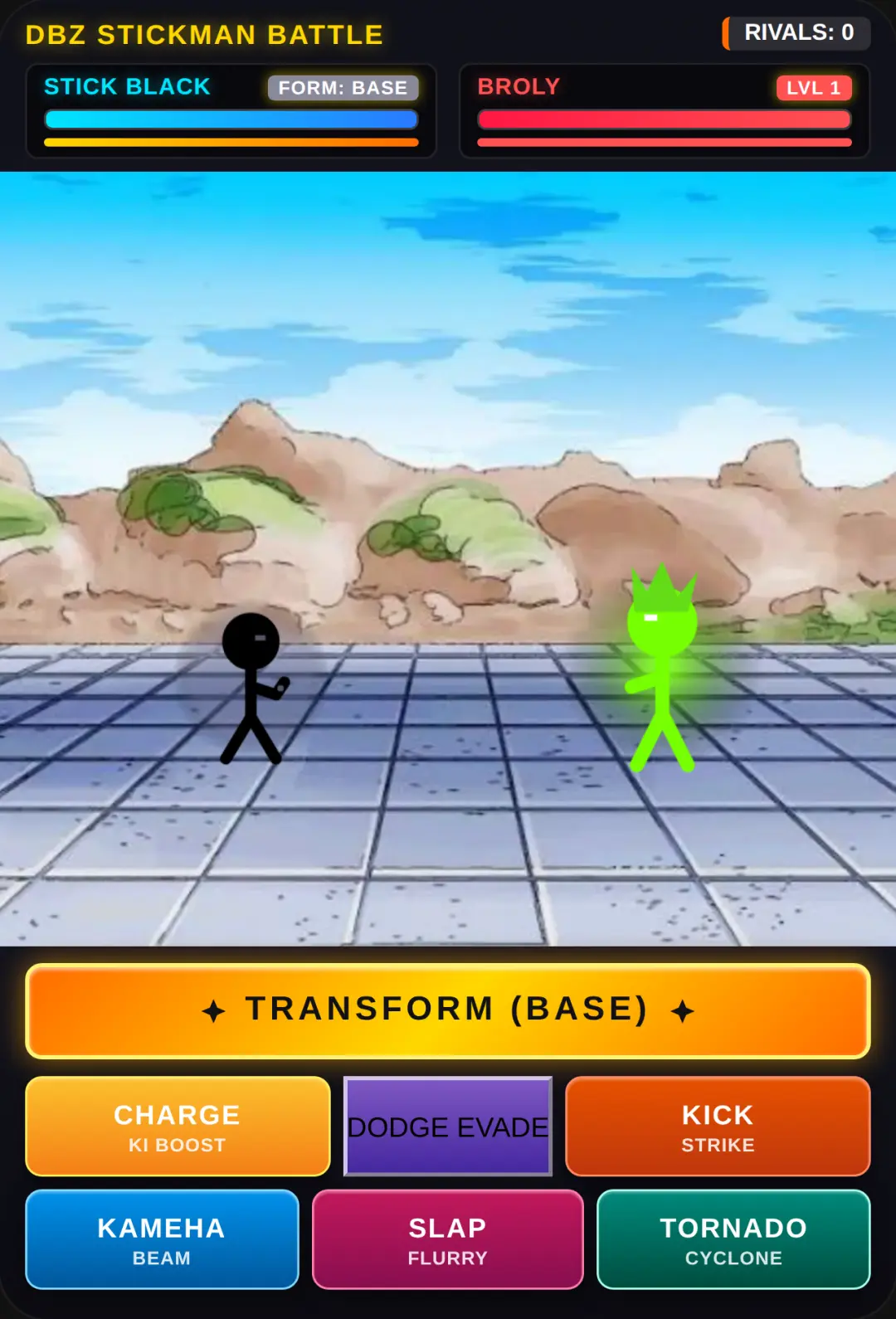 DBZ Stickman Battle cover