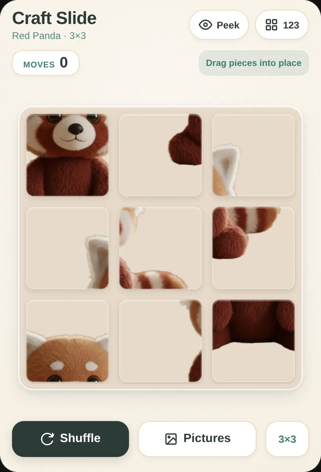 Warm Craft Slide Puzzle cover