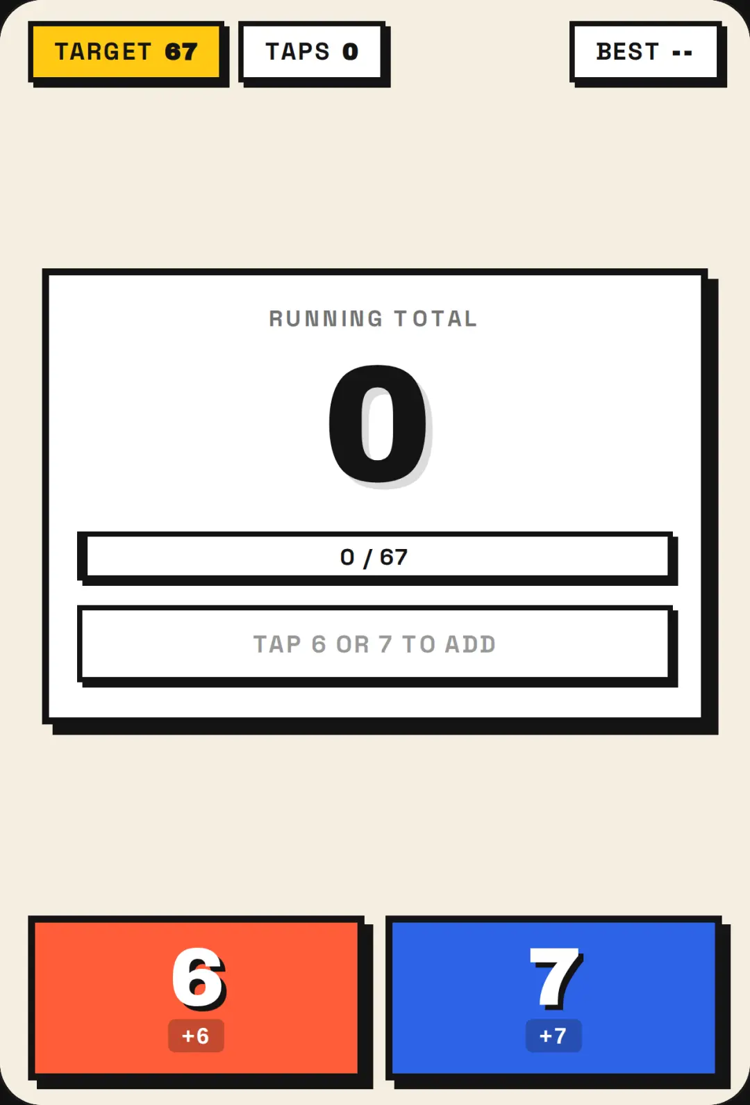 Add Exactly 67 To Win cover