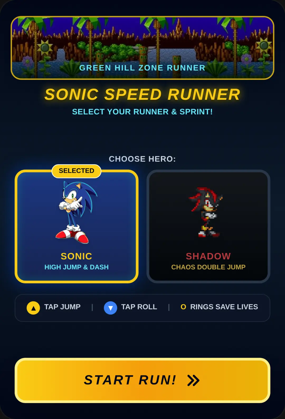 Sonic Speed Runner cover
