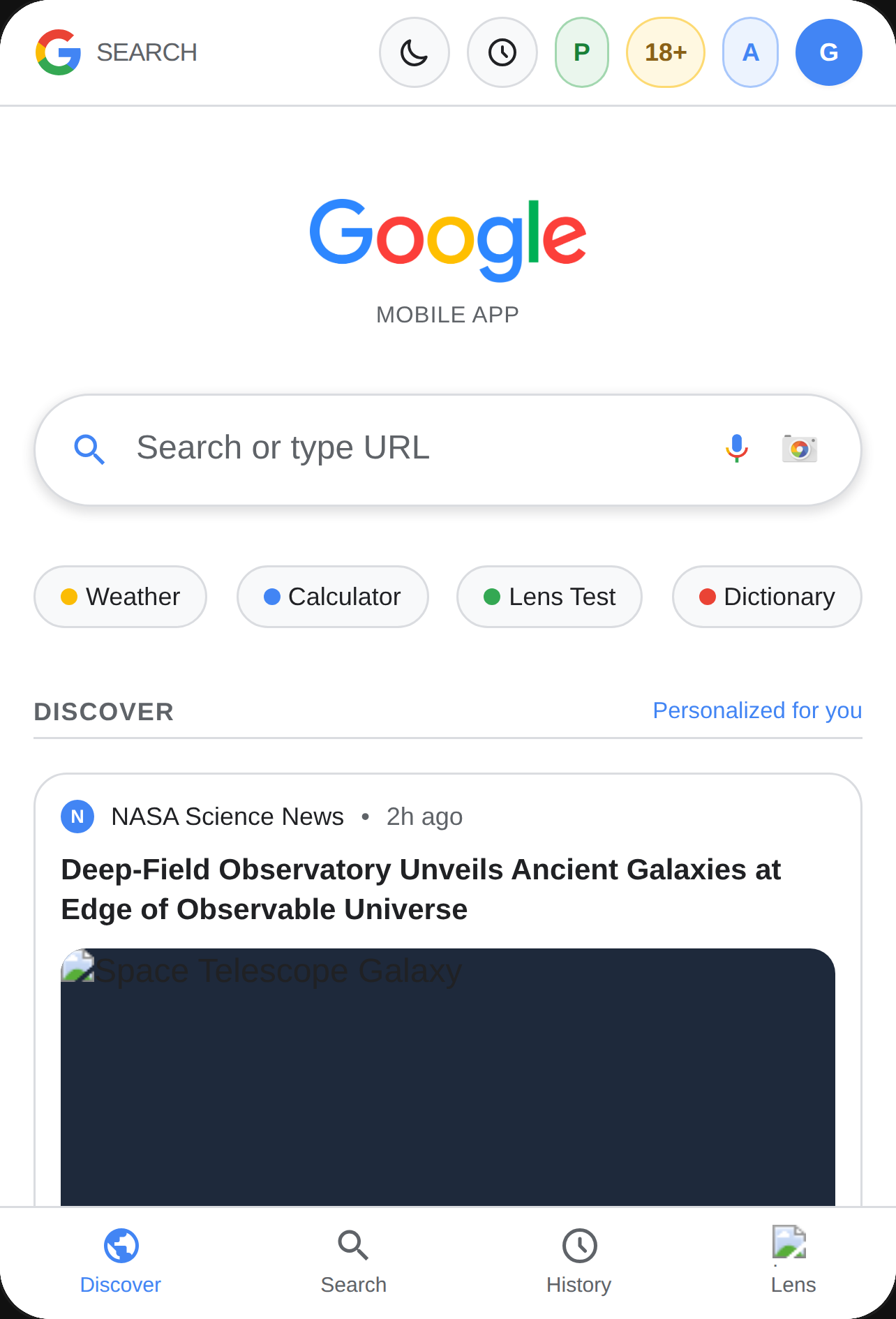 Google cover