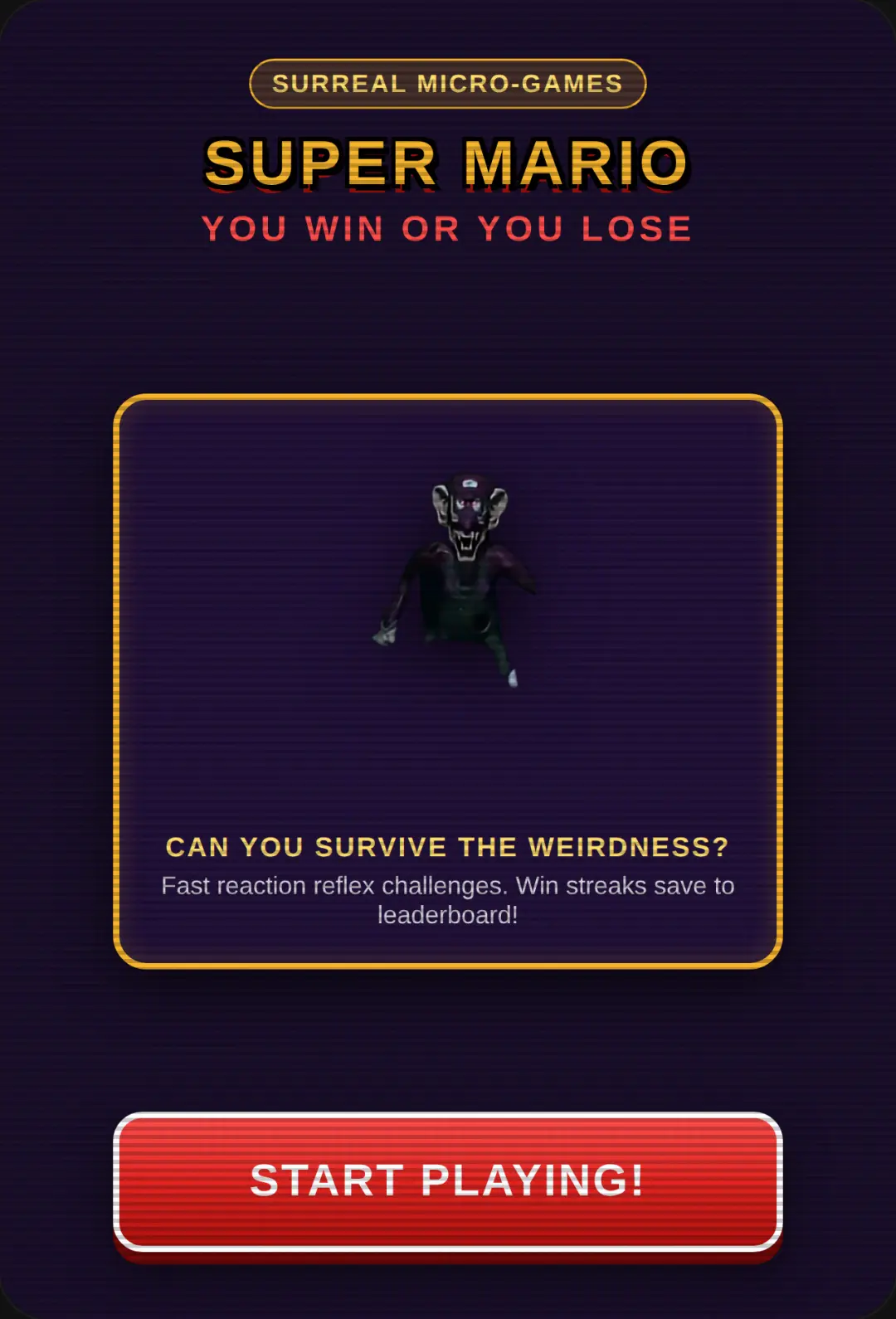Super Mario: Win or Lose cover