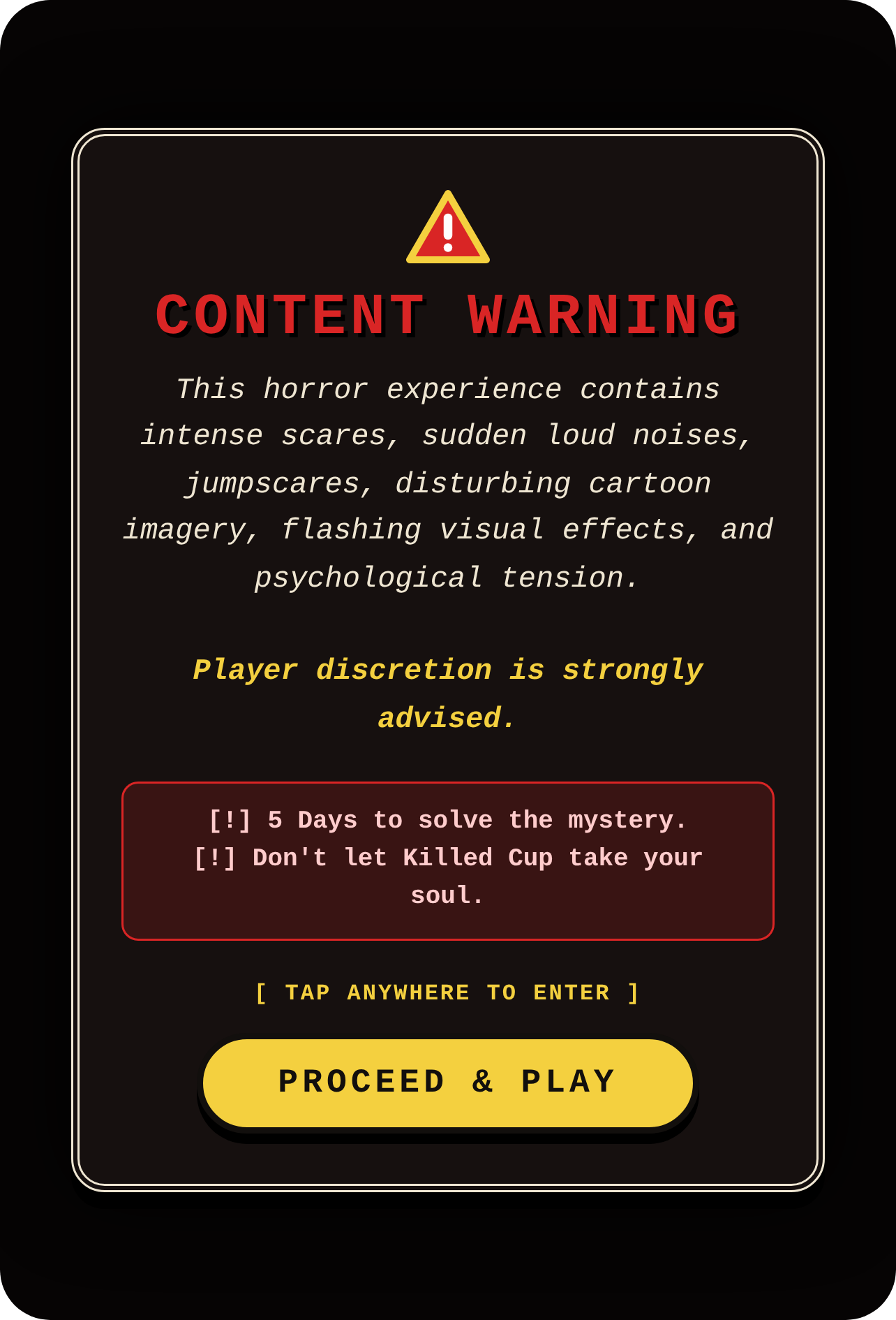 Killed Cup - Horror Game cover