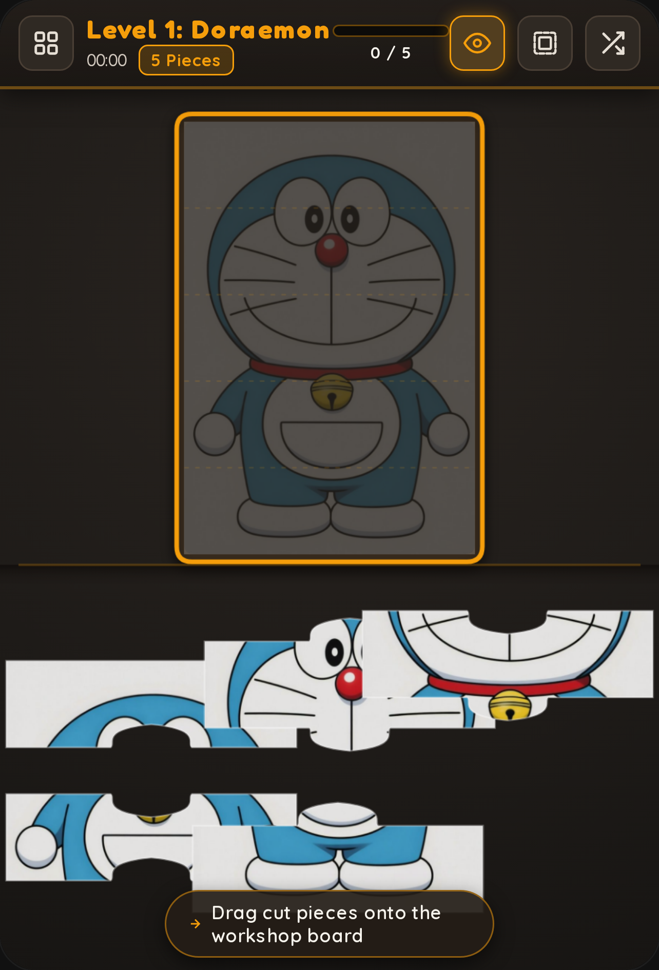 Cartoon jigsaw puzzle cover