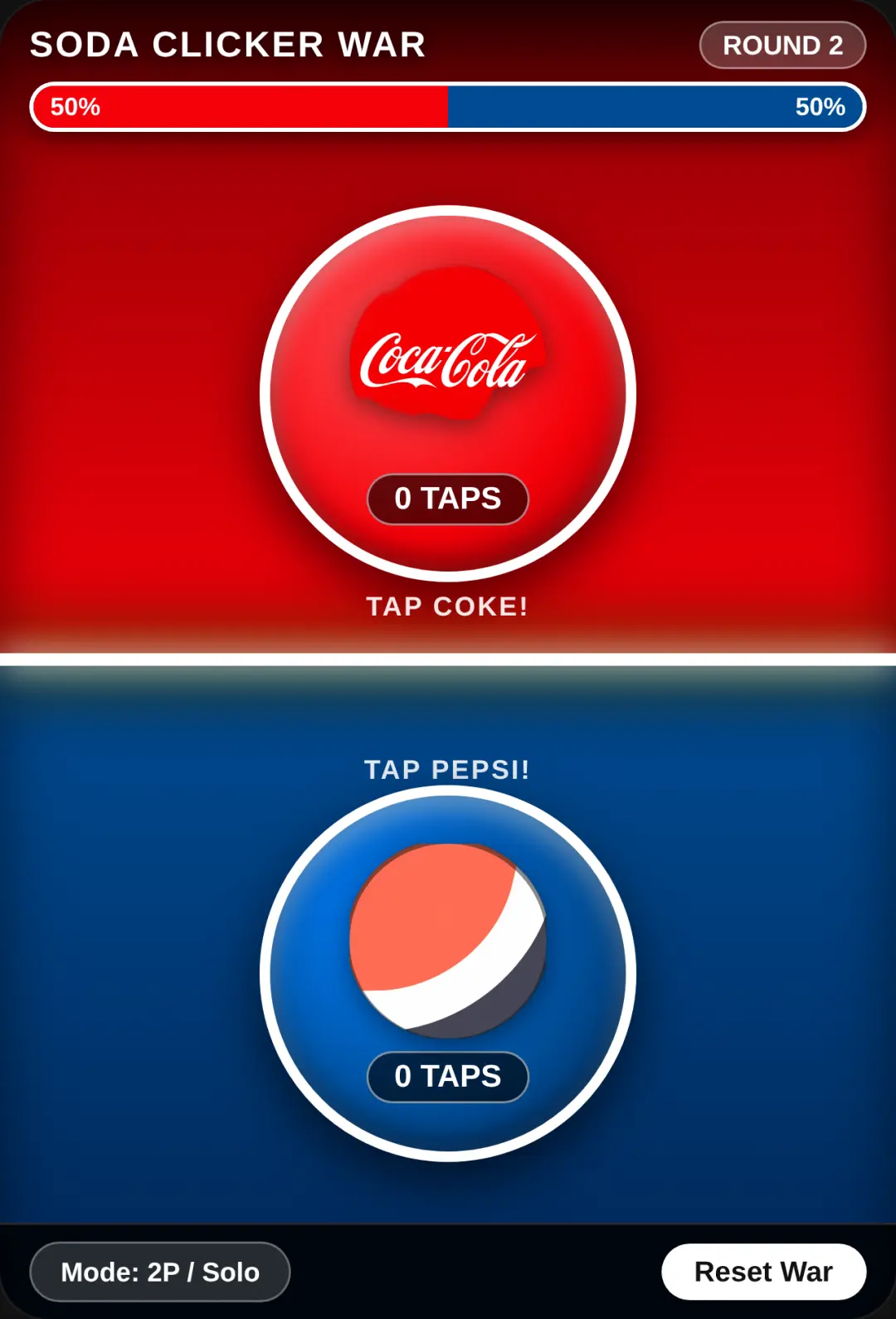 Coca-Cola vs Pepsi - Clicker War cover