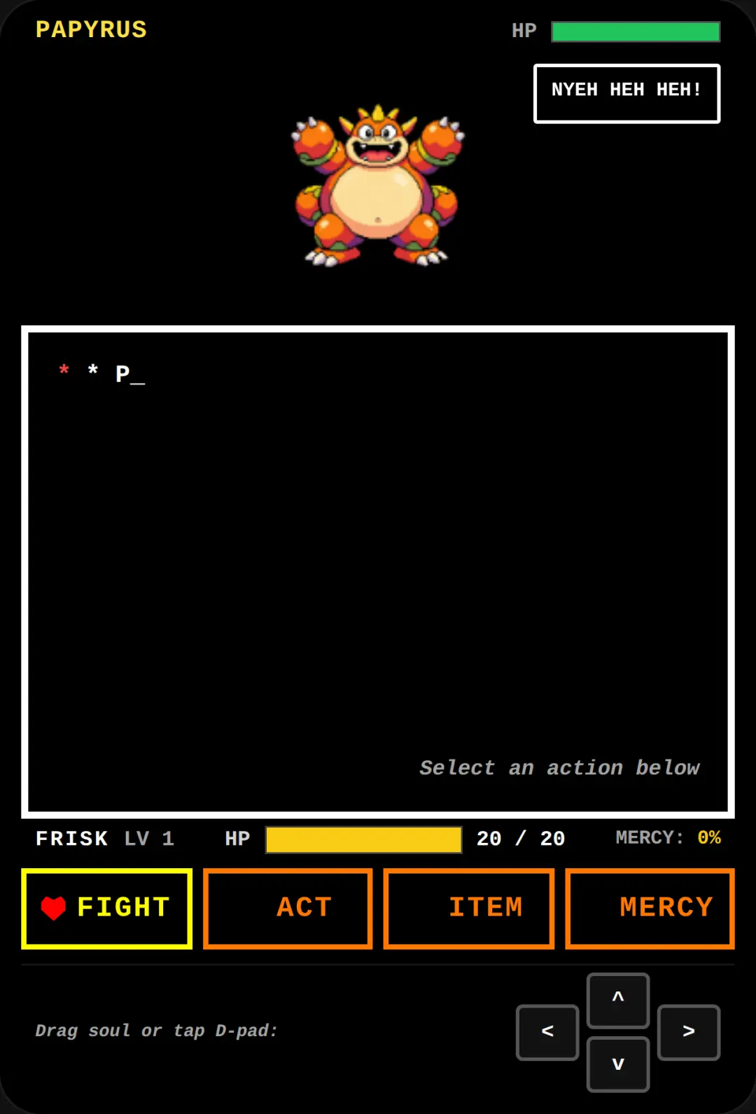 Undertale Boss Fight cover