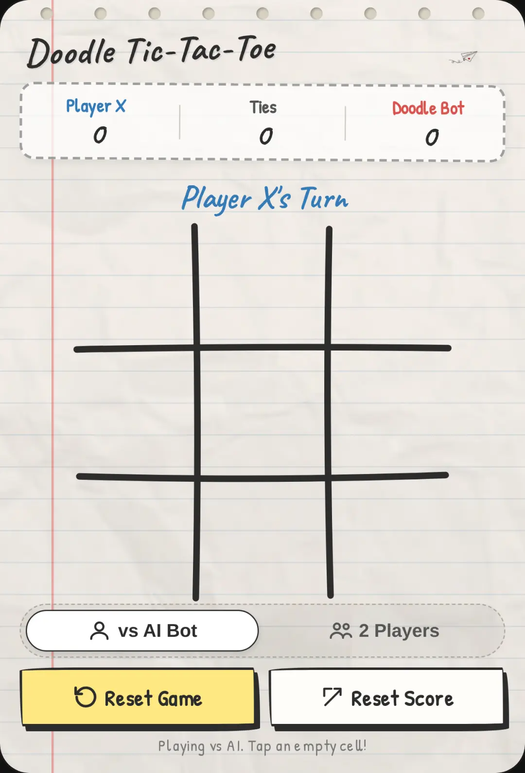 Doodle Tic-Tac-Toe cover
