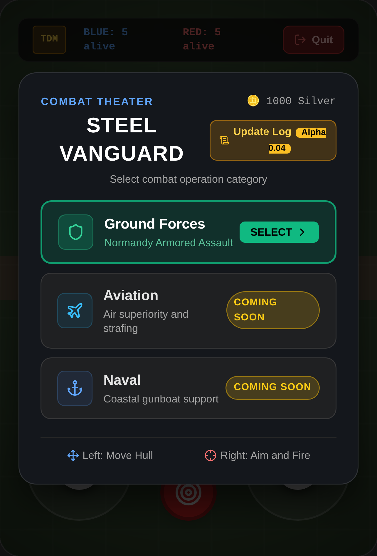 EARLY ALPHA VERSION Steel Vanguard cover