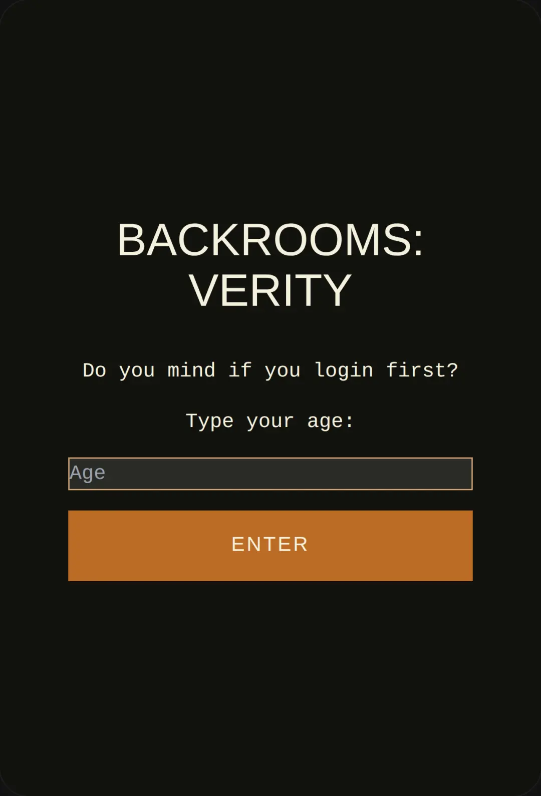 Backrooms: Verity cover
