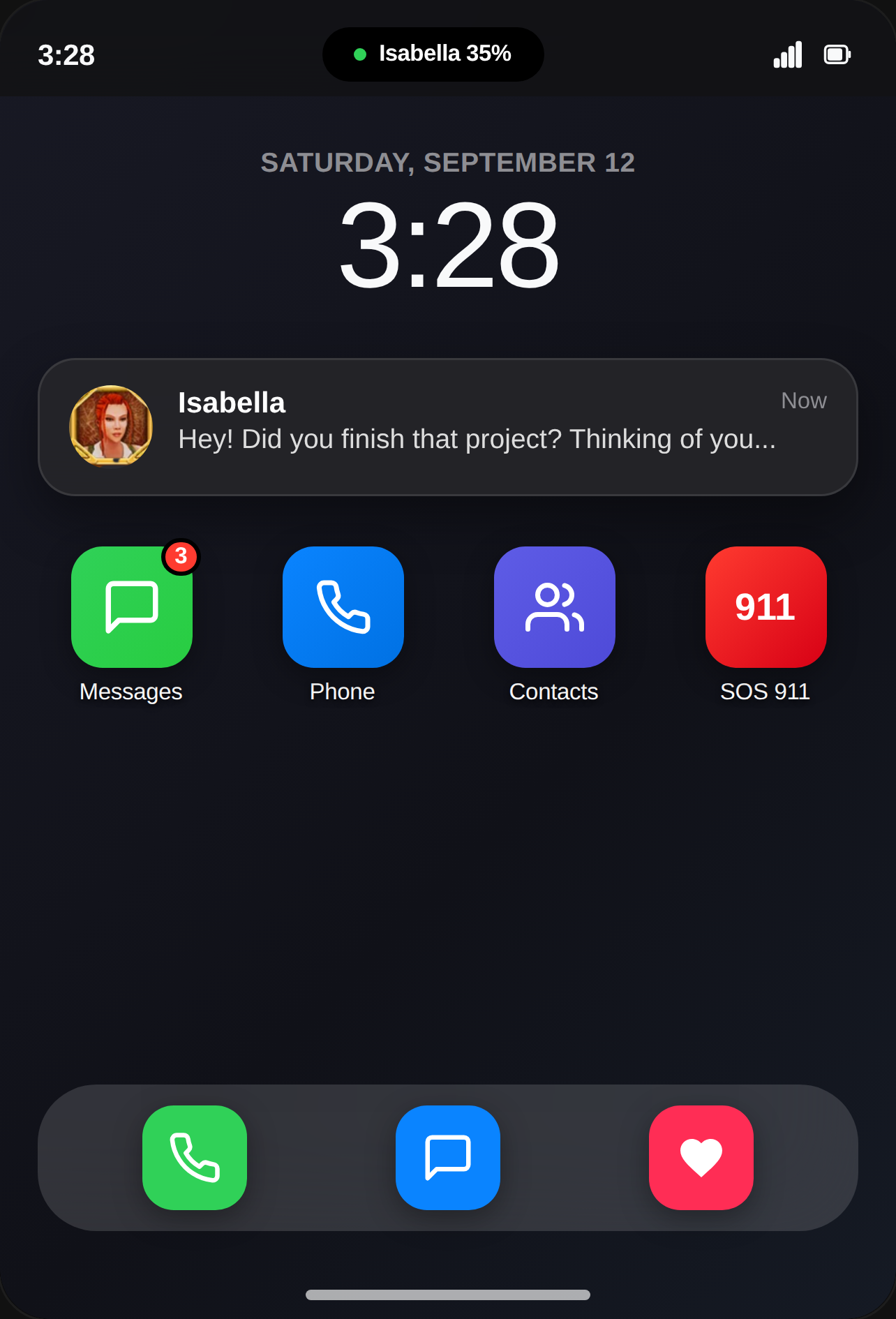 Smartphone OS - Family, Isabella and 911 cover